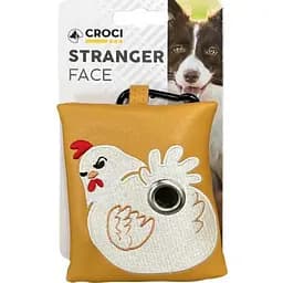 Мини-сумка диспенсер Croci Chicken Stranger Face с пакетами для уборки за собаками