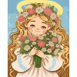 Картина за номерами з алмазною мозаїкою Santi Весняночка 40х50 см (954904)