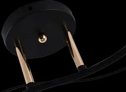 Люстра декоративна V XA1248B/2 Gold+Black на 2 плафонів - мініатюра 3