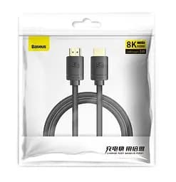 Кабель Baseus High Definition Series HDMI - HDMI 8K 1m CAKGQ-J01 Black - мініатюра 5