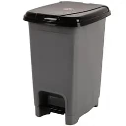 Кошик для сміття Violet House 0156 Gray з педаллю 8 л (0156 Gray 8 л)