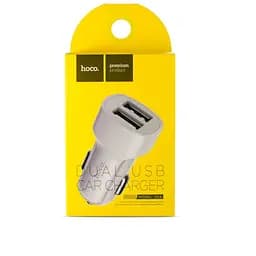 АЗП Hoco Z2A two-port car charger 2USB 2.4A White - мініатюра 2