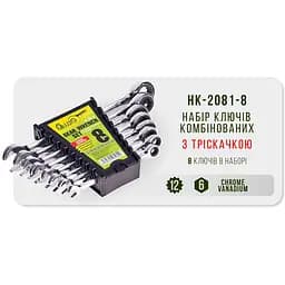 Набір комбінованих тріскачкових ключів Alloid 8-19 мм 8 предметів (НК-2081-8) - мініатюра 5