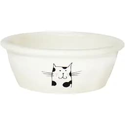 Миска керамическая Lucky Pet для кошек 350 мл бежевая