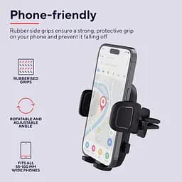 Автомобільний тримач смартфона Trust Runo airvent 4-7", чорний teh0018468 - мініатюра 4
