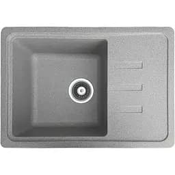Гранітна кухонна мийка Romzha Trei 62 Seda (602) з крилом