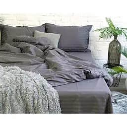 Комплект постельного белья Domikus микрофибра страйп 200х210 см серый (4829900028190)