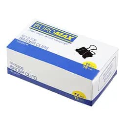 Биндер-зажим для бумаги, 15 мм, черный, BM.5306 BUROMAX (4823078947505)