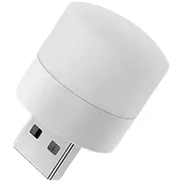 Портативна USB світлодіодна лампа-нічник із білим (6500К) світлом, працює від Power Bank, та ін. ґаджетів 5В