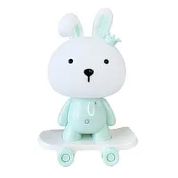 Нічник дитячий «Зайчик на скейті» Mega Zayka MGZ-1407(Blue) живлення від USB