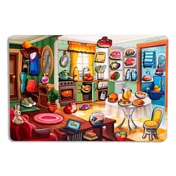 Дерев'яний пазл-вкладиш "Наведи лад в кімнаті та нагодуй Ваню" Ubumblebees (ПСД271) PSD271