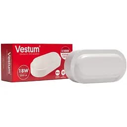 Світлодіодний світильник Vestum овальний ЖКГ 18W 4500K 220V 1-VS-7204