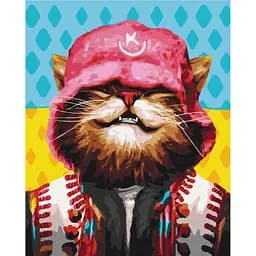 Картина за номерами "Котик Kalush" ©Маріанна Пащук Brushme BS53159 40х50 см