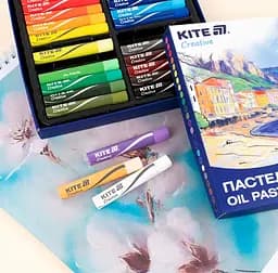 Пастель масляна Kite Creative 24 кольорів (K-200-24) - мініатюра 4