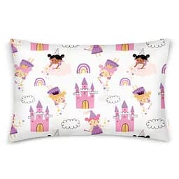 Дитяча постільна білизна в ліжечко FAIRIES CS2, фіолетовий (FairiesRainbowPalace_DotsGreyRose110x160_140) - мініатюра 3