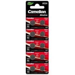 Батарейка Camelion AG4 / LR626 / LR66 / V4GA Alkaline х 10 (AG4-BP10)