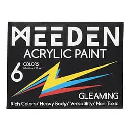 Набор акриловых красок MEEDEN Iridescent 6x22 мл