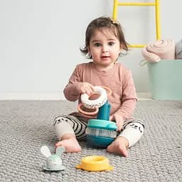 Розвиваюча іграшка Taf Toys пірамідка Кролик колекція Полярне сяйво (12445) - мініатюра 4