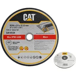 Набор отрезных кругов по металлу Cat T1, 230 × 2 x 22.23 мм 5 шт. (DA10124)