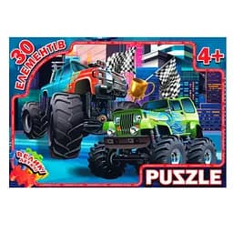 Детский пазл "Крутые тачки" Jumbi RI17092114, 30 больших элементов