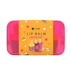 Подарунковий набір Бальзами для губ в косметичці Lip Balm Sweet Set HiSkin 3 продукти - мініатюра 2