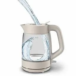 Tefal Електрочайник Tefal Morning Glass Kettle, 1.7л, скло, з підсвіткою, бежевий - мініатюра 5