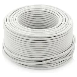 Кабель ПВС 4х1 Белый бухта 100 метров цена за бухту