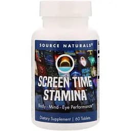 Комплексна підтримка організму Source Naturals Screen Time Stamina 60 таблеток