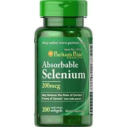 Селен Puritan's Pride Absorbable Selenium 200 mcg 200 капсул