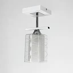 Стельова люстра в білому корпусі на 1 плафон Line.F 126/1 P WT