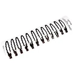 Зажим-хлопушка для волос La-beauty 1200-196-2 коричневая 12 штук