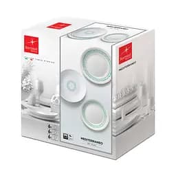 Сервиз столовый Bormioli Rocco Moon Mediterraneo, 18 предметов, белый (460641SBA021150)