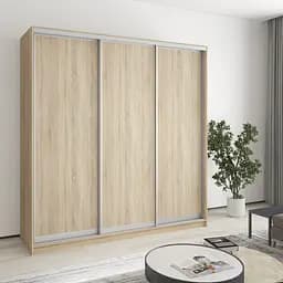 Шкаф-купе трехдверный MebelStar Комбо AL 3ДСП 200x60x240 см Дуб сонома (MBS-1735)