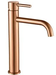 Змішувач для умивальника Rea Lungo brushed copper високий REA-B1114 Теплий захід