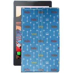 Чехол StatusCASE из экокожи для планшета Lenovo Tab 3 TB3-850f Фэшн голубой