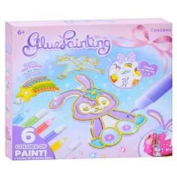 Детский набор для творчества "Подвеска-раскраска" Bambi 7600-1-23-21-2123-5 цепочка, краски 6 цветов