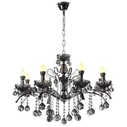 Люстра свічка Brille підвісна кришталева E14 40W BK (BCL-381S/8)