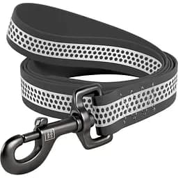 Повідець для собак Waudog Waterproof, водостійкий, світловідбиваючий, M, 122х2 см, сірий