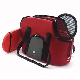 Сумка переноска Zoo-hunt Магнус для кошек и малых пород собак №2 27х47х35 см красная