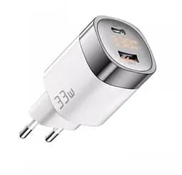 Зарядное устройство для Essager EU 33W GaN USB 1U+1C с экраном (JT-P18)