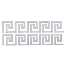 Дзеркальний декор Wall Sticker SW-00002506 акриловий самоклеючий 10 шт. срібло