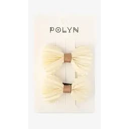 Заколки для девочки Polin 2 шт 4048A-4 Молочный