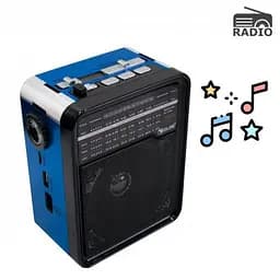 Радіоприймач з USB-виходом GOLON RX-9100 Чорний із синій