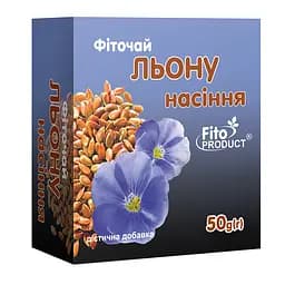 Фіточай "Льону насіння" 50 г, дієтична добавка