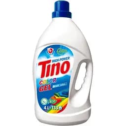 Гель для стирки цветных вещей Tino High-Power Color, 4 л