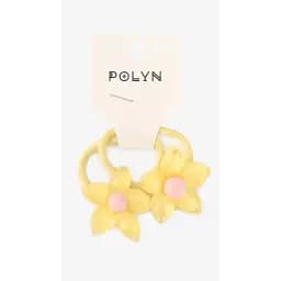 Резинка с украшениями для девочки Polin 2 шт 4048A-23 Желтый