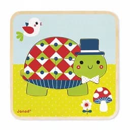 Пазл багатошаровий Janod Черепашка, 10 елементів (J07012) - мініатюра 2