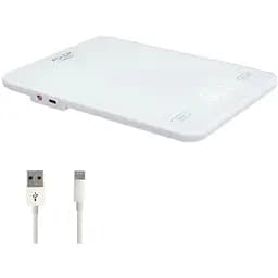 Ваги кухонні Adler AD 3177 white електронні/10кг/г; мл, унція/ USB type C/ автовимкнення/ скло - мініатюра 3