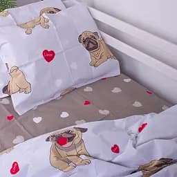 Комплект постільної білизни MirSon Kids Time 17-0566 Pug-dog дитячий - мініатюра 6