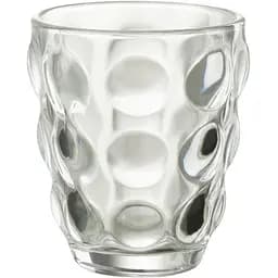 Стакан J-line стеклянный с рельефной поверхностью с эффектом пузырей 300 мл (30657)